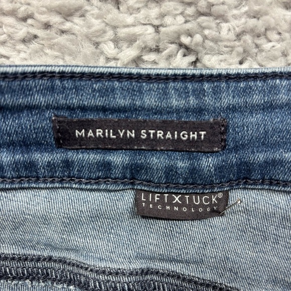 NYDJ Jeans Womens 14 Marilyn Straight Lift Tuck Technology Shaping Denim Casual - Picture 3 of 4